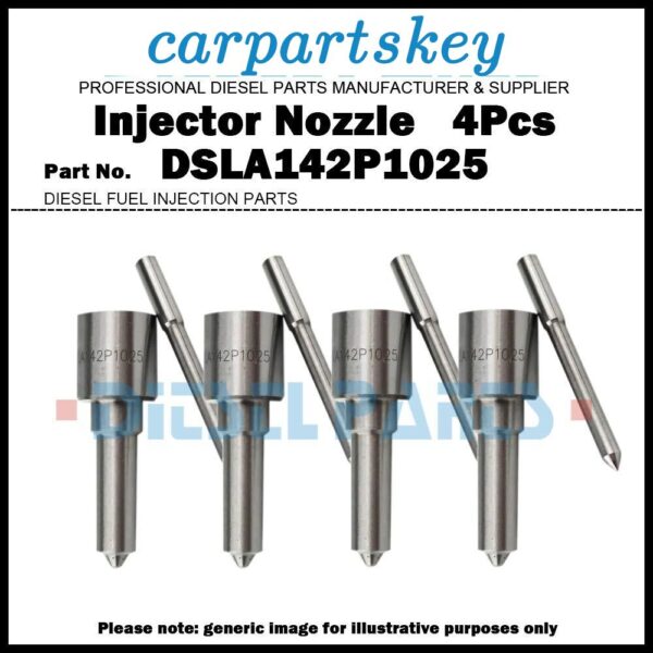 4Pcs Fuel Injector Nozzle DSLA142P1025 for VW AUDI 2.5 TDi 059130202F 059130201F