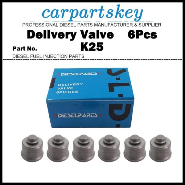 6Pcs Delivery Pressure Valve K25 for Kubota U15 KX41 KX61 KX71 Hitachi EX12 EX15