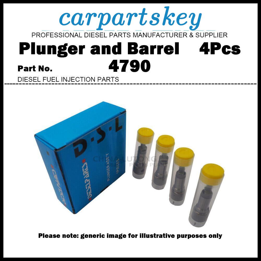 4Pcs Pump Element Plunger and Barrel 4790 090150-4790 for Toyota 1W / Hino W04D