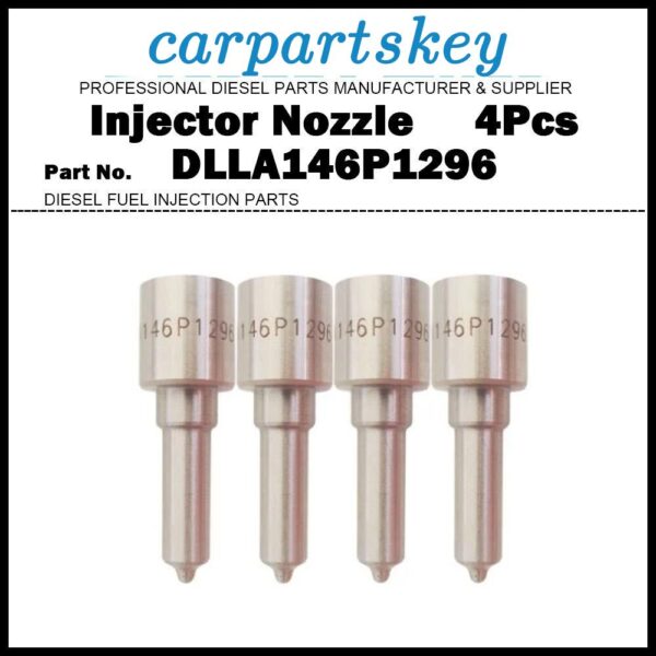 4Pcs Injector Nozzle DLLA146P1296 for Opel Movano Renault Master 2.5d 0445110141