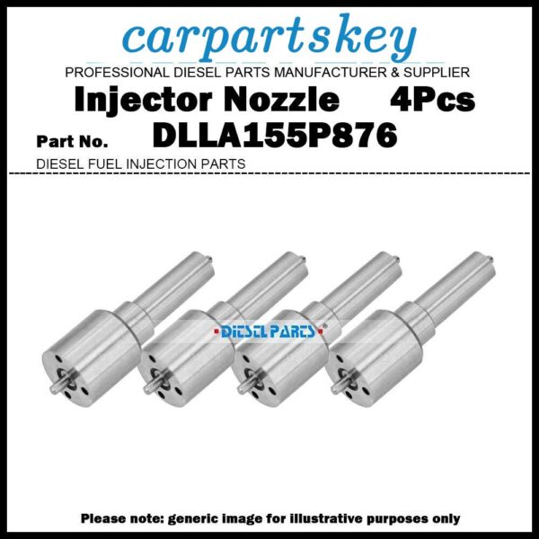 4x Fuel Injector Nozzle DLLA155P876 for Corolla Verso RAV4 2.2D 2AD 23670-0R020