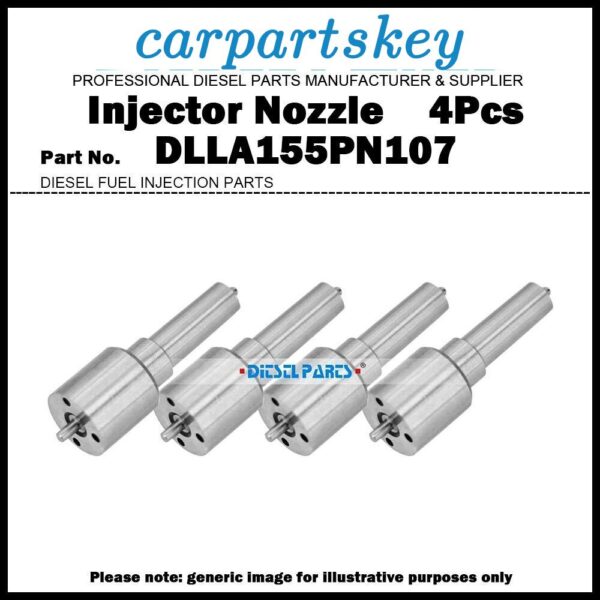 4Pcs Fuel Injector Nozzle 105017-1070 NP-DLLA155PN107 DLLA155PK107 for Doowon