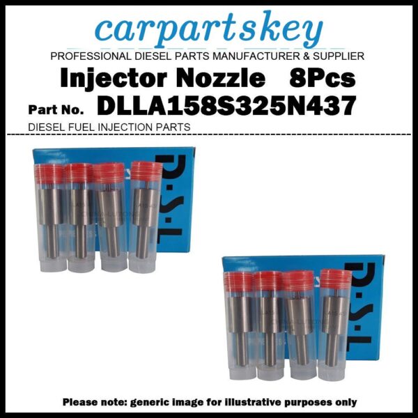 8Pcs Fuel Injector Nozzle 105015-4370 DLLA158S325N437 for Mitsubishi Fuso 8DC81