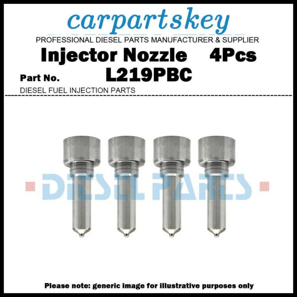 4x Injector Nozzle L219PBC for John Deere BEBE4B17002 RE517659 RE517662 RE505207