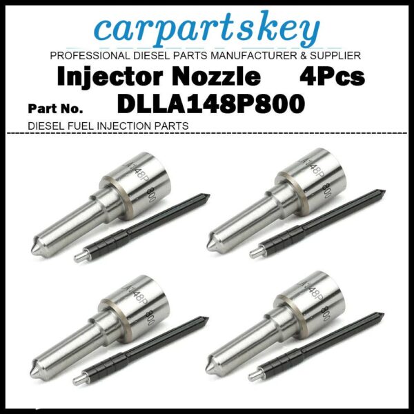 4Pcs Fuel Injector Nozzle DLLA148P800 for Nissan Almera Primera 2.2d 16600-AU600