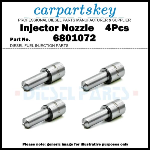 4x Injector Nozzle 6801072 E7NN9E527BA for Ford 5610 6410 6610 7610 7710 6703501