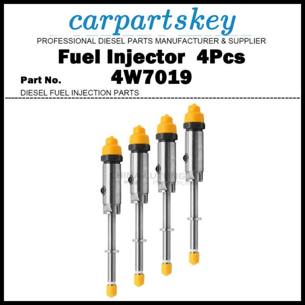 4Pcs Fuel Injector Pencil Nozzle 4W7019 4W7013 0R3536 Fit Caterpillar 3408 3412