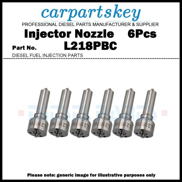 6Pcs Injector Nozzle L218PBC for John Deere 6125H RE517660 RE517661 BEBE4B17101