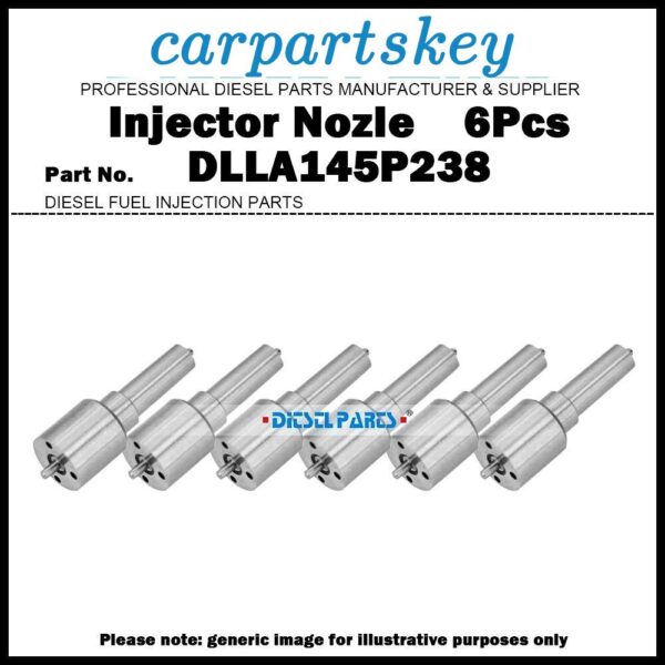 6x Diesel Fuel Injector Nozzle Tips DLLA145P238