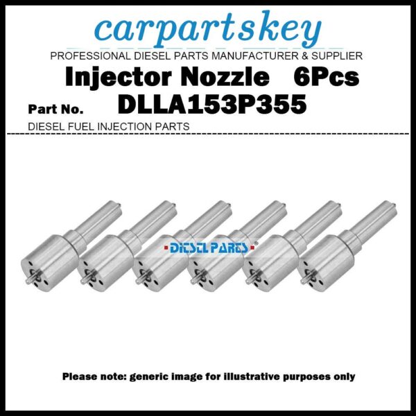 6Pcs Fuel Injector Nozzle DLLA153P355 0433171253 1275638 for DAF 75 1992-1998
