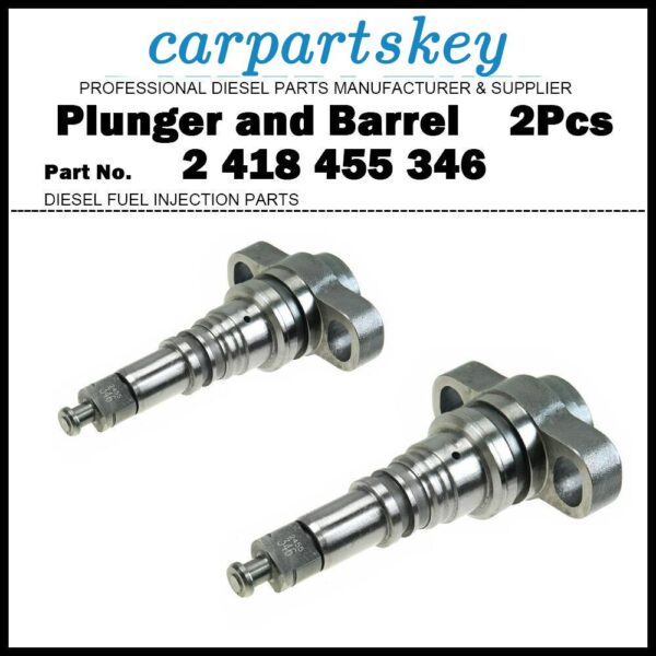 2Pcs Plunger and Barrel 2455-346 2418455346 for Renault Magnum 12.0D 1996-2000
