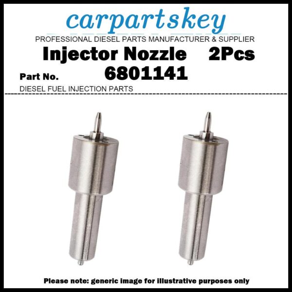 2x Injector Nozzle 6801141 for VALMET VALTRA 885TS 900 1380S 1180S / 420DS 620DS