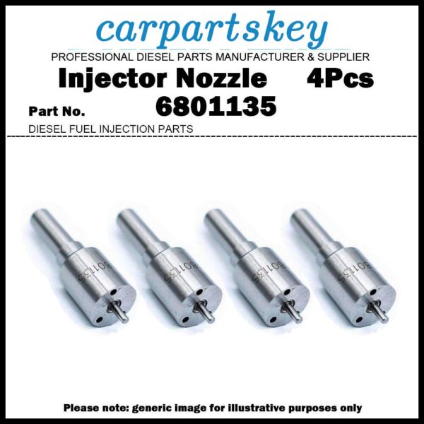 4Pcs Fuel Injector Nozzle 6801135 F1NN9E527CA for NEW HOLLAND ?4830 5030 7630