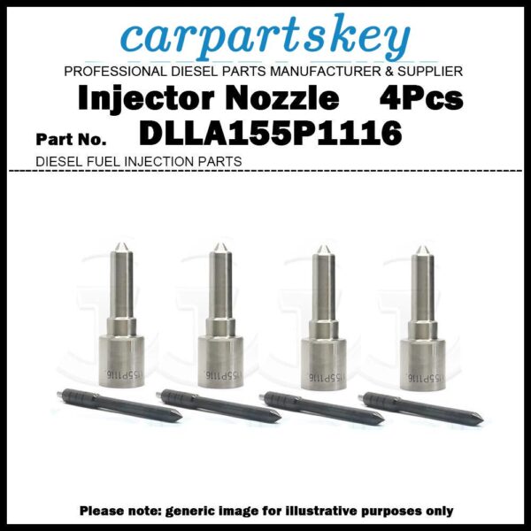 4x Injector Nozzle DLLA155P1116 for Toyota Land Cruiser 4.5D 1VD-FTV 23670-59055