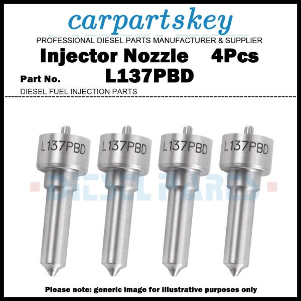 4x Fuel Injector Nozzle L137PBD L137PRD for Kia 2.9 CRDi EJBR02401Z 33801-4X810