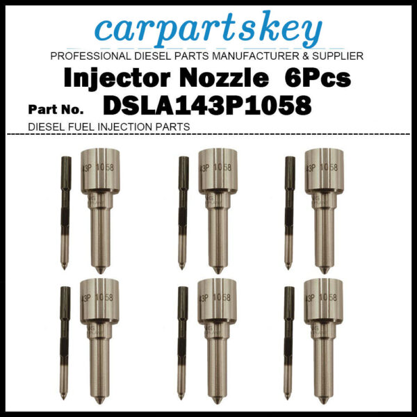 6x Fuel Injector Nozzle DSLA143P1058 for 02-04 Dodge Ram 5.9d 0445120018 3949619
