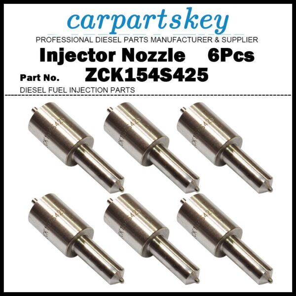 6x Fuel Injector Nozzle ZCK154S425 for Foton DongFeng 240 244 250 254 KM385BT