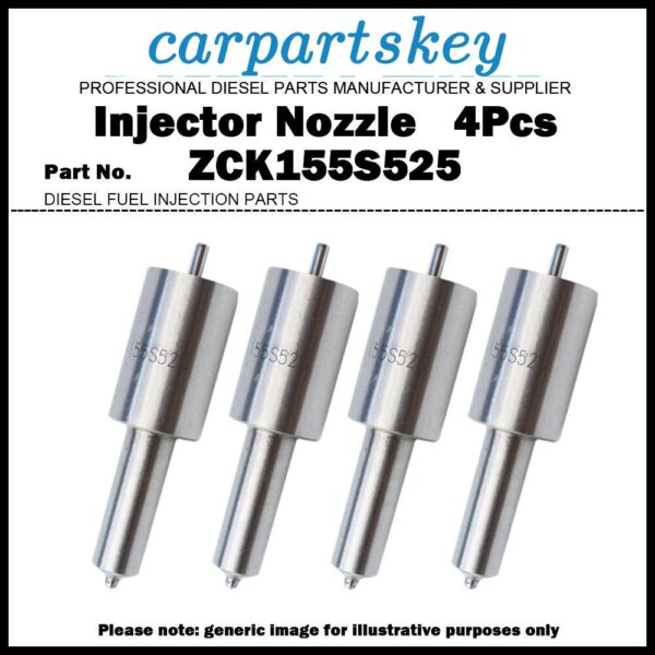 4x Diesel Fuel Injector Nozzle ZCK155S525 for Dongfeng Foton 240 244 250 254 404