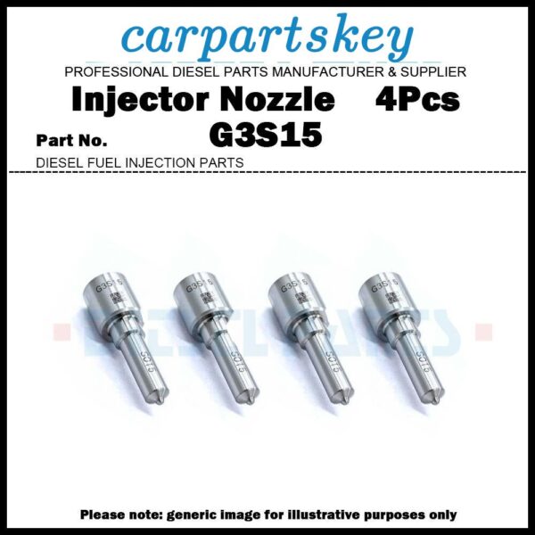 4x Fuel Injector Nozzle G3S15 for Mitsubishi Outlander 2.2d 295050-0340 1465A353