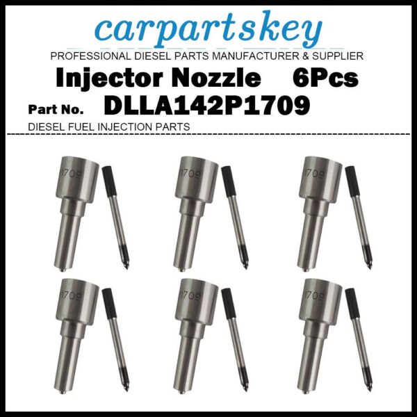6Pcs Fuel Injector Nozzle DLLA142P1709 0433172047 for Cummins ISLE 0445120121