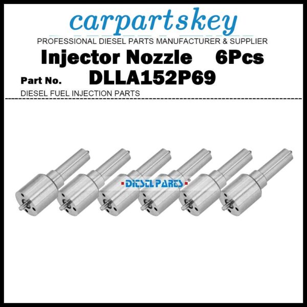 6Pcs Injector Nozzle DLLA152P69 6222-11-3120 for KOMATSU SA6D108 PC300-5 PC310-5