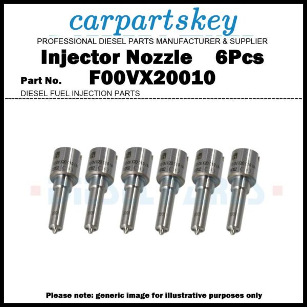 6 Injector Nozzle F00VX20010 for Mercedes Benz C219 CLS320 OM642.920 A6420700587