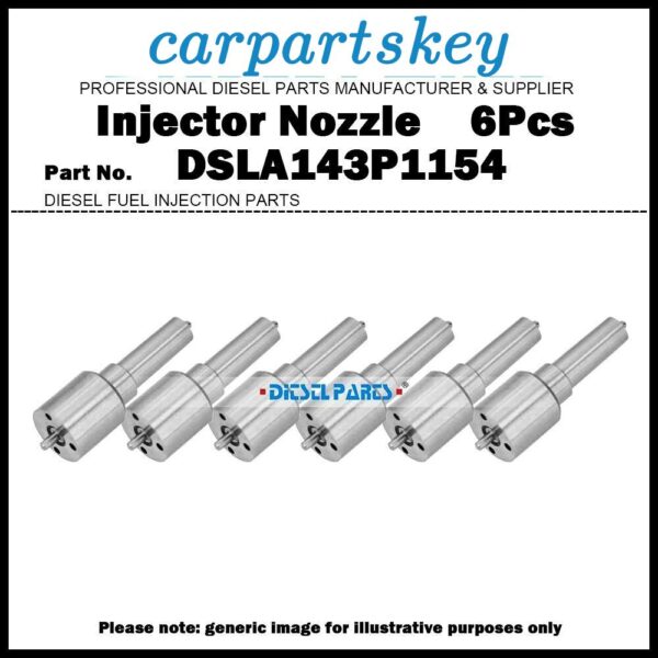 6x Fuel Injector Nozzle DSLA143P1154 for Case MXM TM Series 0432193524 87802537R