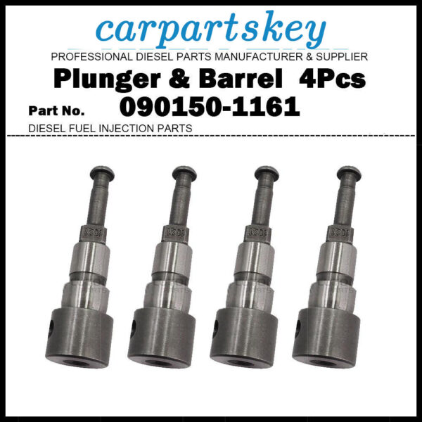 4x Plunger and Barrel 1021 090150-1161 for KUBOTA V1500 V1702 V2203 V1521 D1402