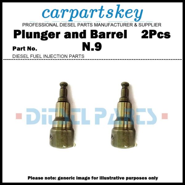 2x Pump Element Plunger and Barrel N.9 105700-51100 for Yanmar TF135/140/155/160