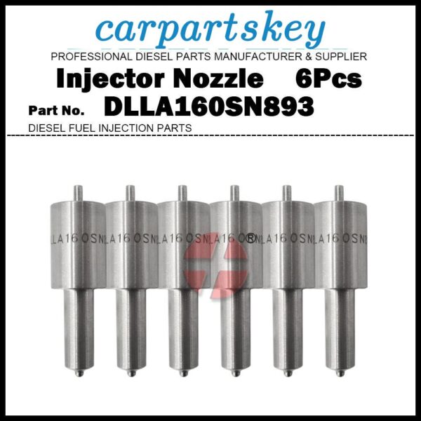 6Pcs Fuel Injector Nozzle 105015-8930 DLLA160SN893 for MITSUBISHI Fuso 6D16 6D17