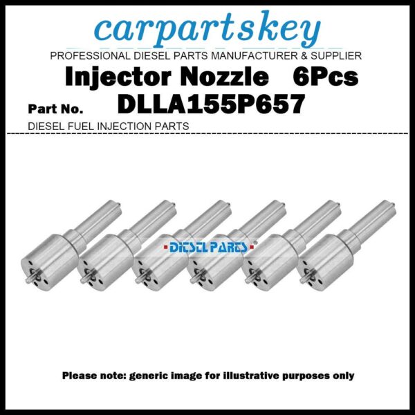 6 Fuel Injector Nozzle DLLA155P657 for DAF CF85 XF95 1338834 ?1314244 0432191583