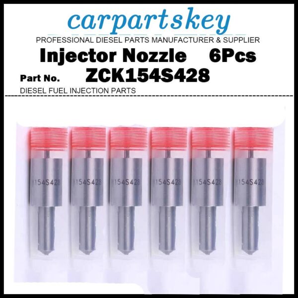 6x Fuel Injector Nozzle ZCK154S428 for DongFeng Foton Jinma 240/244