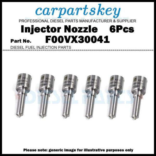 6Pcs Fuel Injector Nozzle F00VX30041 for BMW 325d 330d E90 E91 E92 E93 N57D30A
