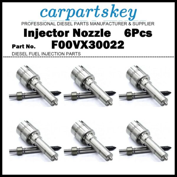 6Pcs Fuel Injector Nozzle F00VX30022 for Audi Q7 4LB 3.0TDi BUG BUN 059130277AH