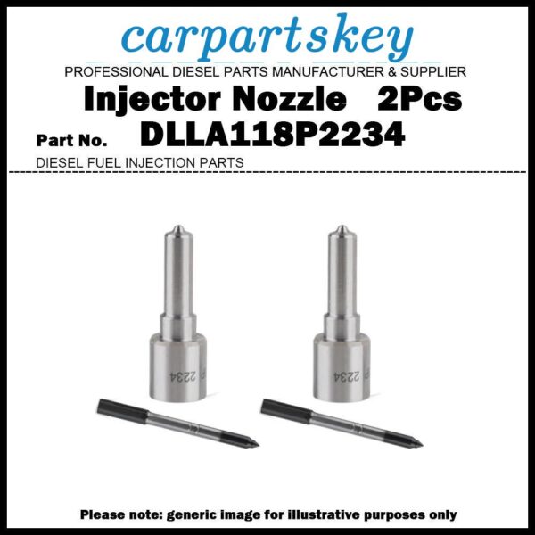 2x Fuel Injector Nozzle DLLA118P2234 for CASE New Holland 0445120272 0445120112