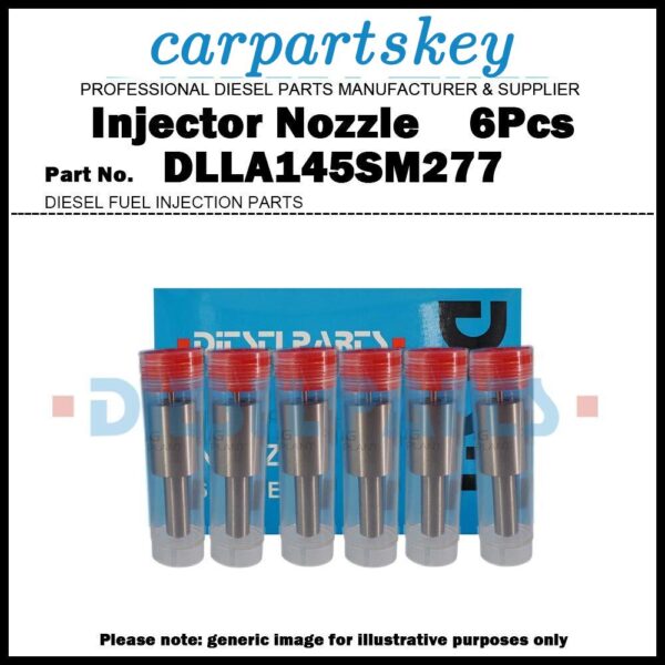 6x Fuel Injector Nozzle DLLA145SM277 for Mitsubishi 6D16T4 105160-4041 ME075518