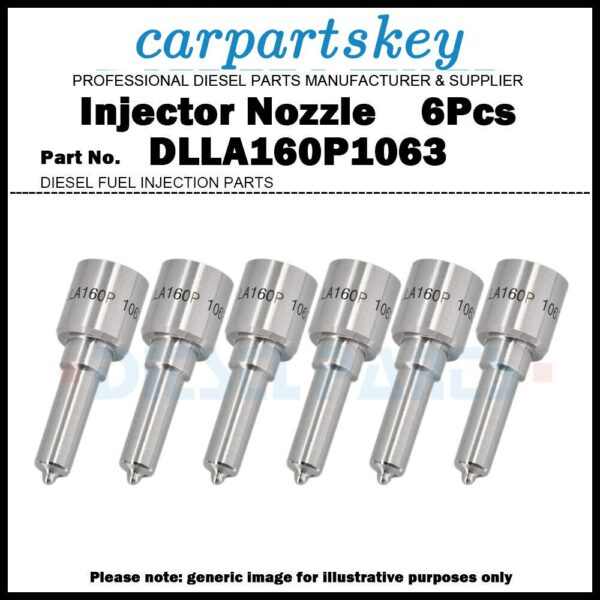 6Pcs Fuel Injector Nozzle DLLA160P1063 for BMW E46 330D E60 E61 530D 13537789661