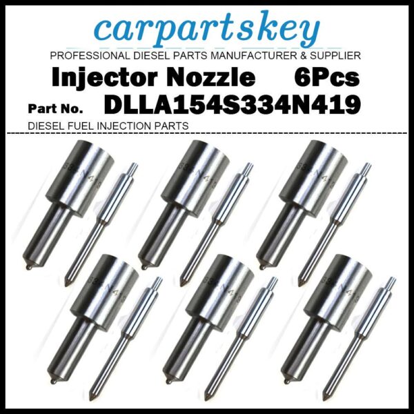 6Pcs Fuel Injector Nozzle 105015-4190 DLLA154S334N419 for ISUZU 6BD1 6BD1T 5.8L
