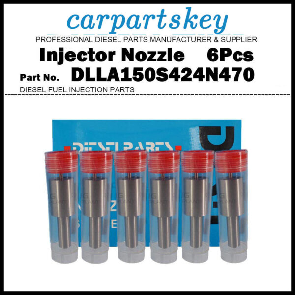 6x Fuel Injector Nozzle DLLA150S424N470 105015-4700 for HINO Profia EF550 EF750