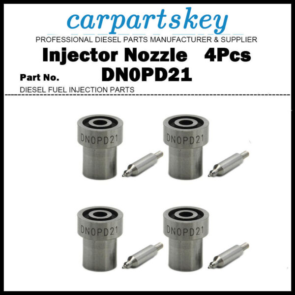 4Pcs Injector Nozzle 093400-5210 DN0PD21 for Mitsubishi S4Q2 S4S S6S 32C6106000