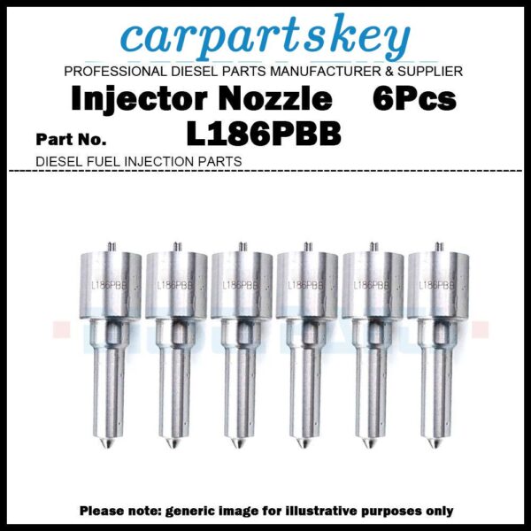 6x Fuel Injector Nozzle L186PBB for Mercedes Benz OM906LA A0060176121 B03004B
