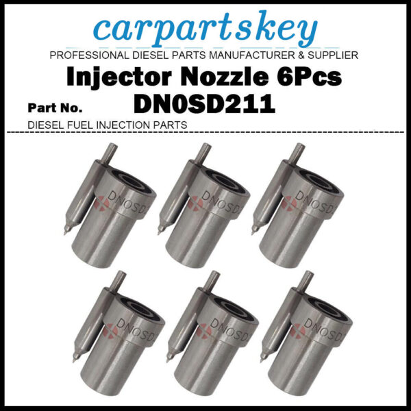 6Pcs Diesel Fuel Injector Nozzle Tips 0434250009 DN0SD211 DN0SD21 DN0SD2110??
