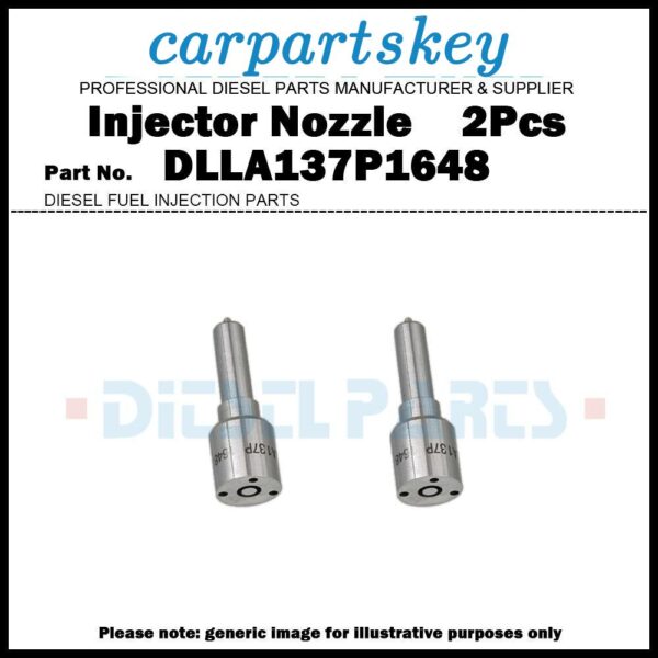 2Pcs Fuel Injector Nozzle DLLA137P1648 for Case New Holland 0445120092 504194432