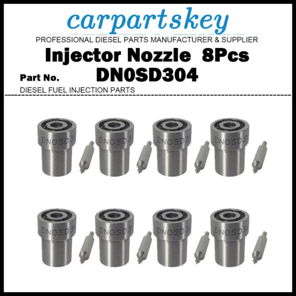 8Pcs Fuel Injector Nozzle 0434250898 DN0SD304 For 1989-2001 GM Chevry 6.2 6.5TD