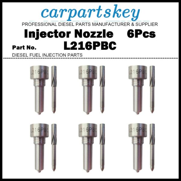 6x Fuel Injector Nozzle L216PBC for Volvo FH13 FM13 FH16 FM16 D13A D13D 21371672