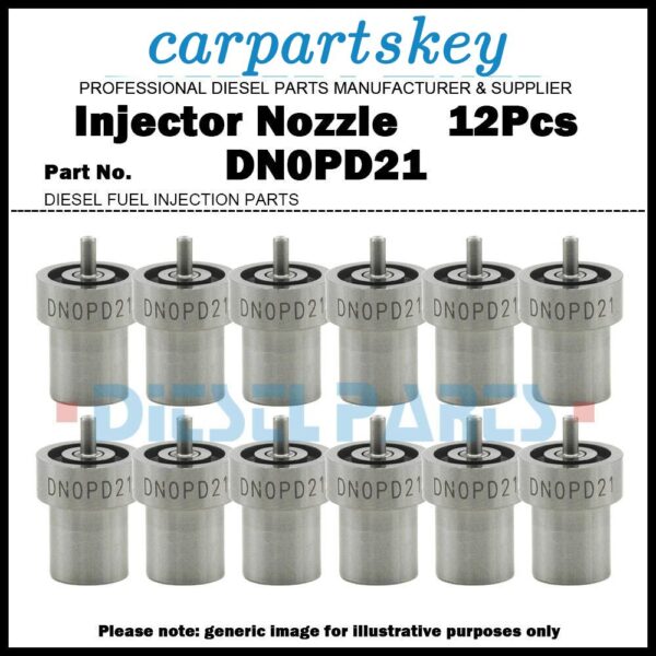 12x Diesel Fuel Injector Nozzle Tips DN0PD21 DNOPD21 for Mitsubishi S4Q2 S4S S6S