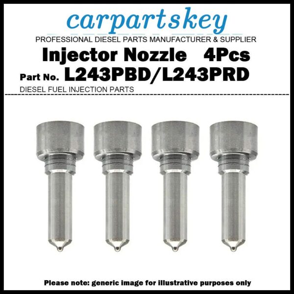 4x Fuel Injector Nozzle L243PBD L243PRD for Kia Carnival 2.9CRDi(J3) 33800-4X400