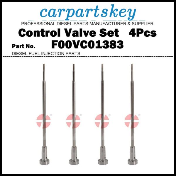 4 Injector Control Valve Set F00VC01383 for Cummins ISF2.8 0445110376 0445110594
