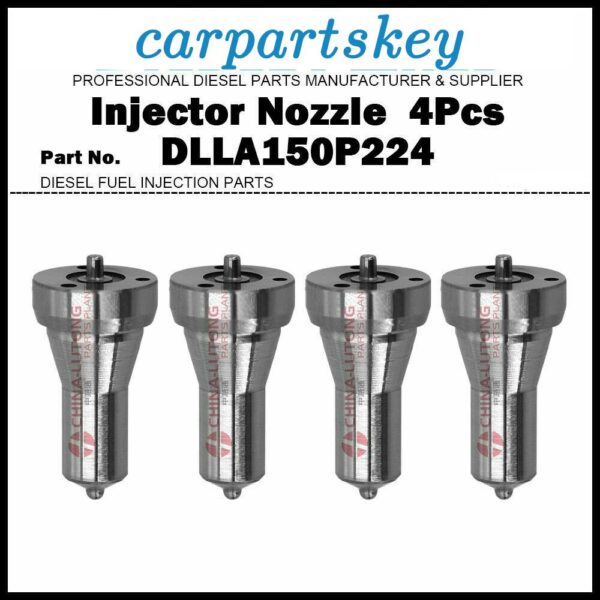 4Pcs Injector Nozzle YM129500-53050 DLLA150P224 150P224HAO for Yanmar 186 186F