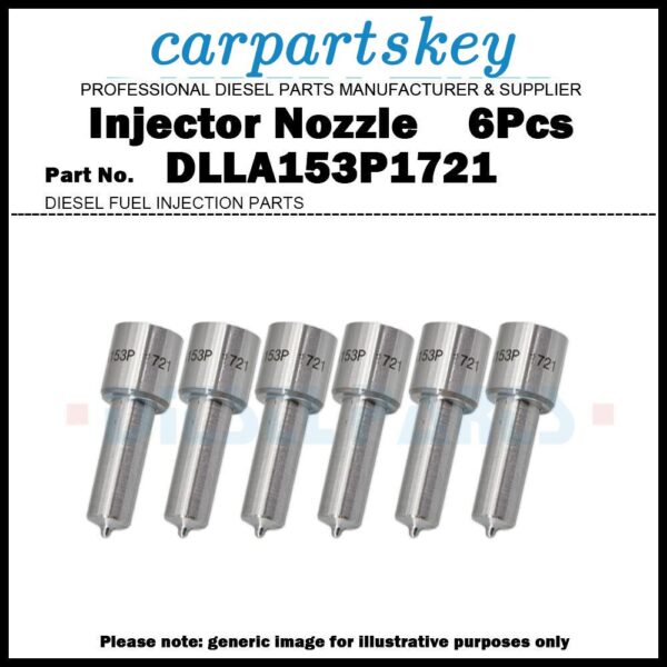 6Pcs Fuel Injector Nozzle DLLA153P1721 for Dongfeng 11.0L 0445120106 0445120310